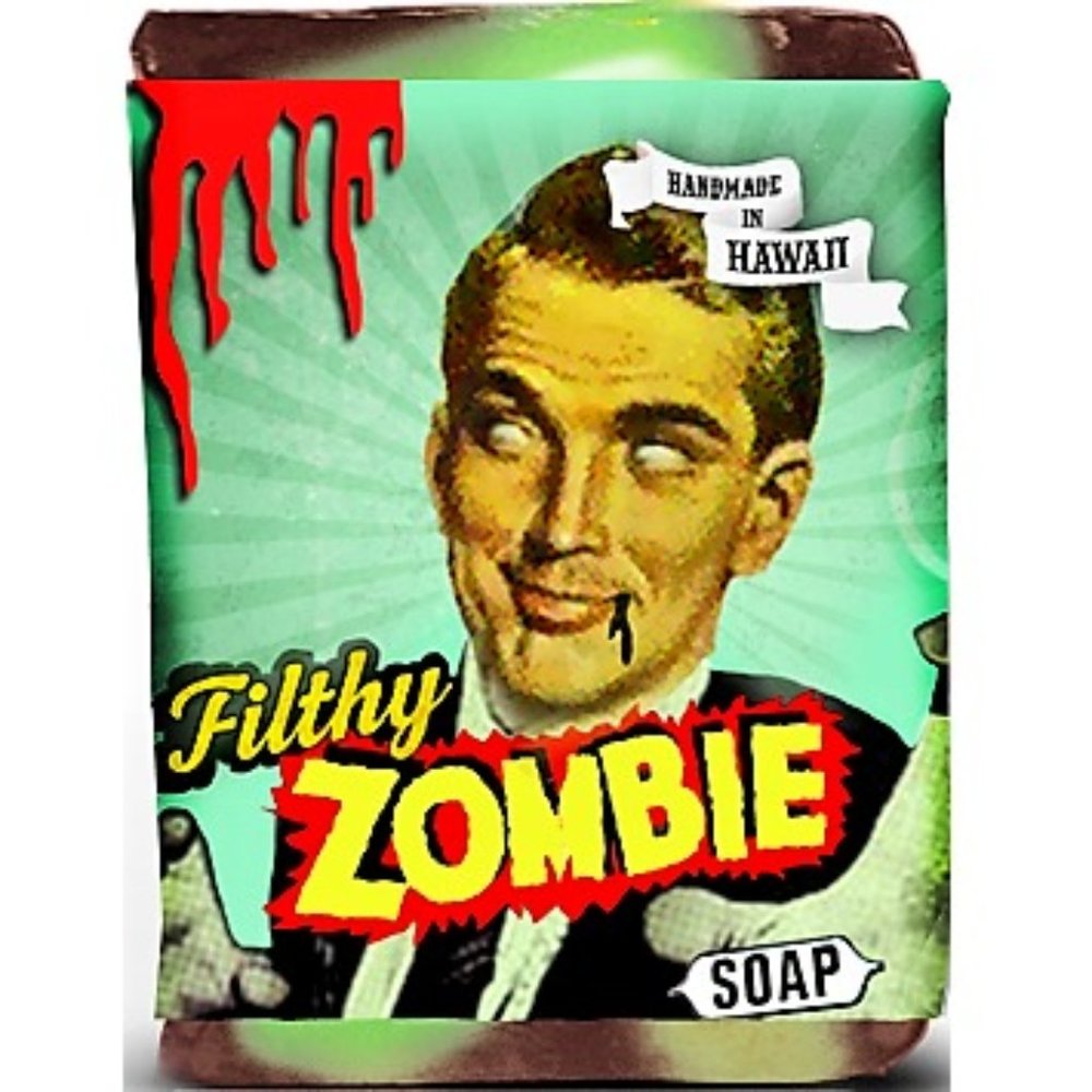 100% Natural Organic Soap. Filthy Zombie. Handmade in Hawaii. 2oz.